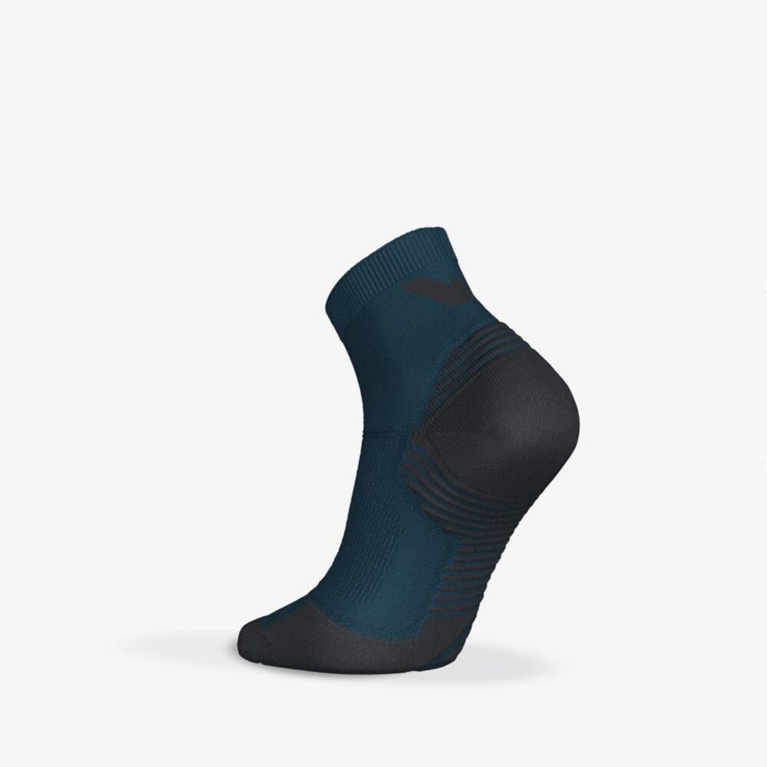 데카트론 러닝 쿠션 중목 양말 2켤레 런 500 틸 블루(Decathlon Running Cushion Mid-Calf Socks 2 Pairs Run 500 Teal Blue) - 6