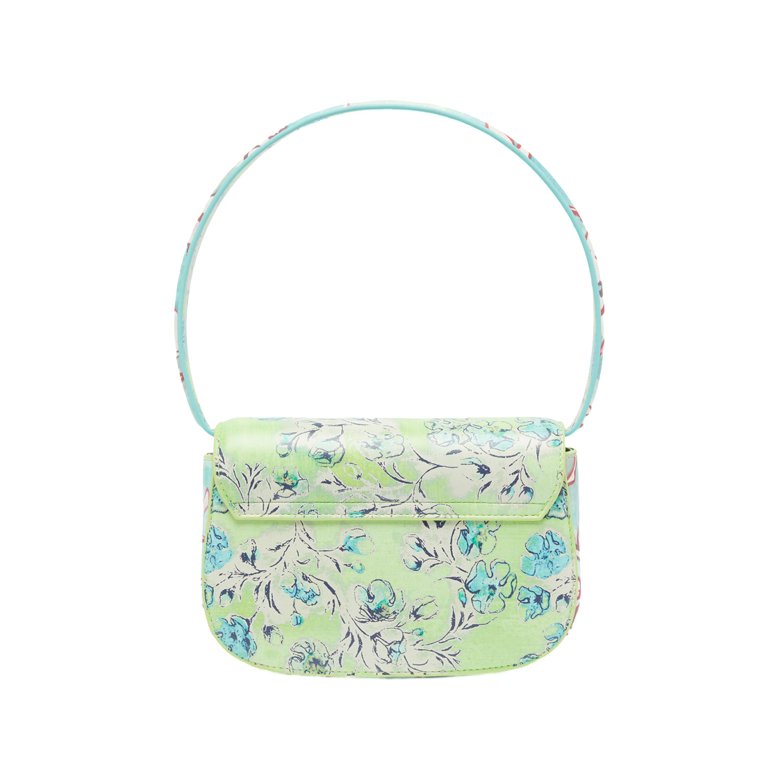 디젤 1DR-아이코닉 숄더백 플로럴 프린트 그린(Diesel 1DR-Iconic Shoulder Bag with Floral Print Green) - 1