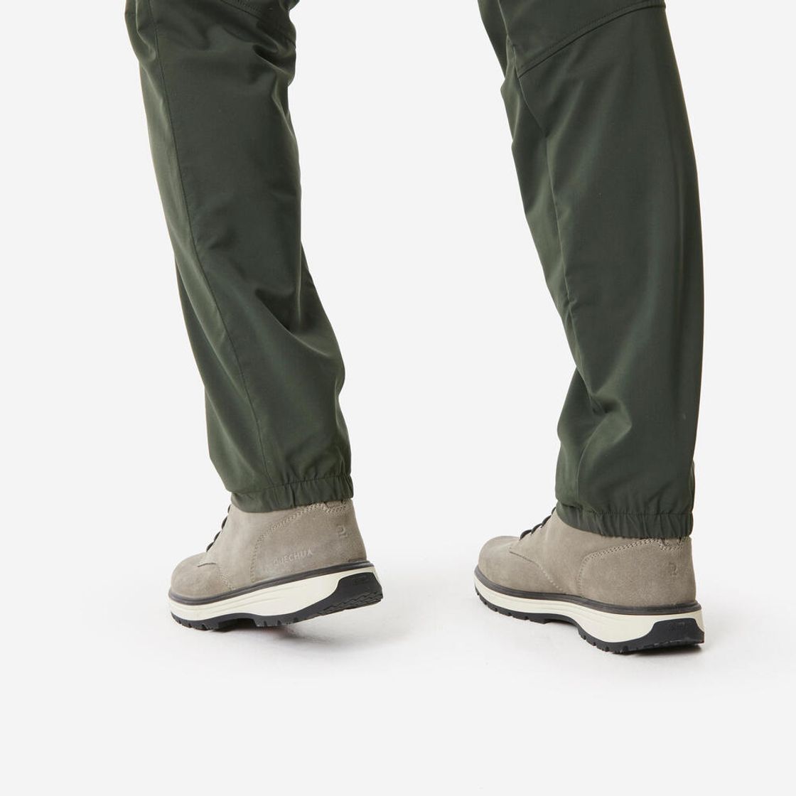 데카트론 남성 등산 발수 바지 NH100 브론즈 그린(Decathlon Men's Hiking Water-Repellent Pants NH100 Bronze Green) - 5