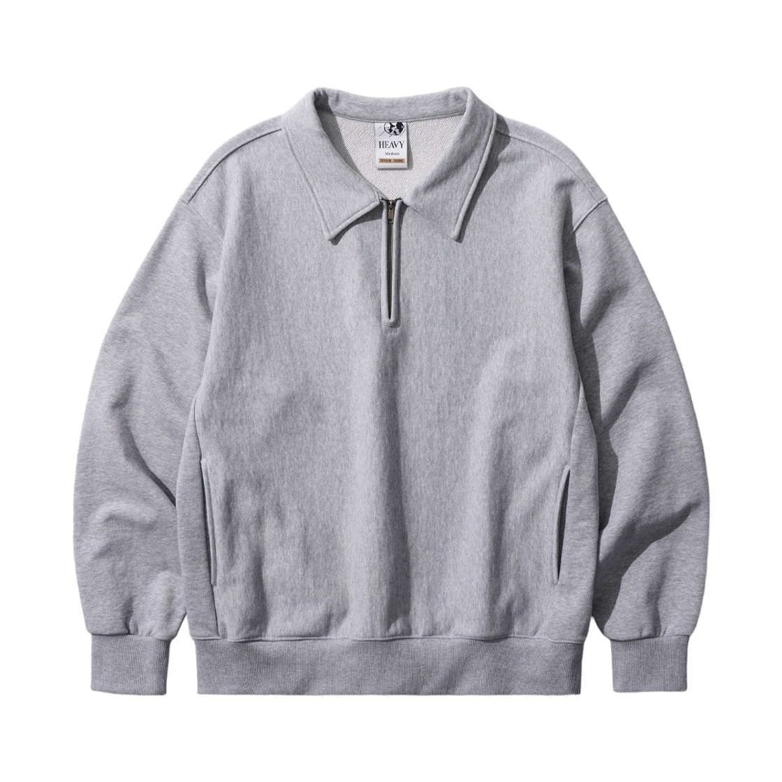 SJMT1558_gray_29 FP142 Mtor Diverse Weave Collar Sweatshirt Gray SJMT1558