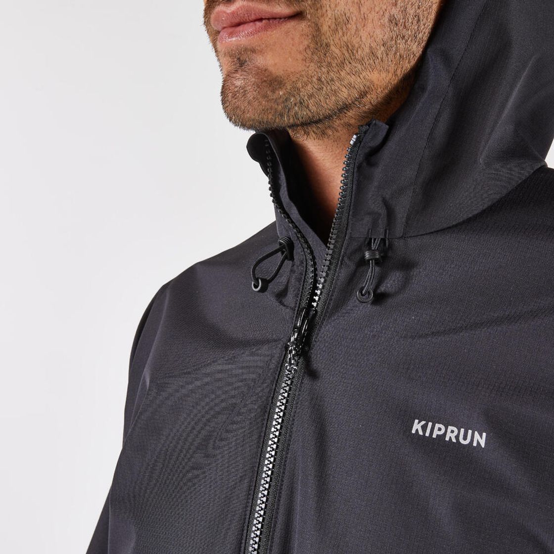 데카트론 남성 러닝 방수 자켓 런 100 스모크 블랙(Decathlon Men's Running Waterproof Jacket Run 100 Smoke Black) - 5