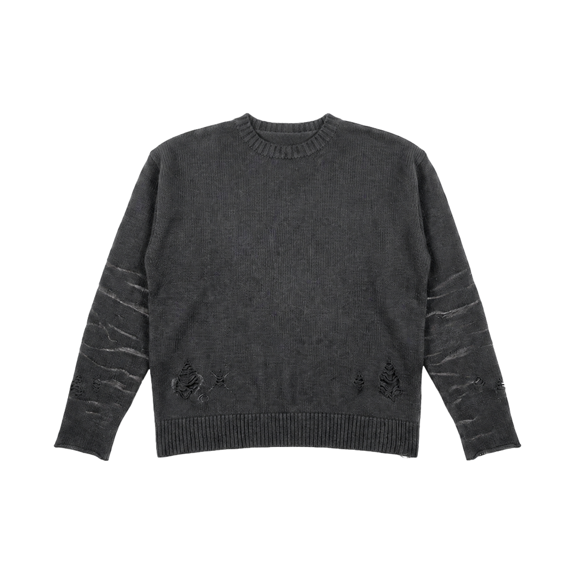 비엘알 페이디드 빈티지 니트 스웨터 차콜(BLR Faded Vintage Knit Sweater Charcoal)