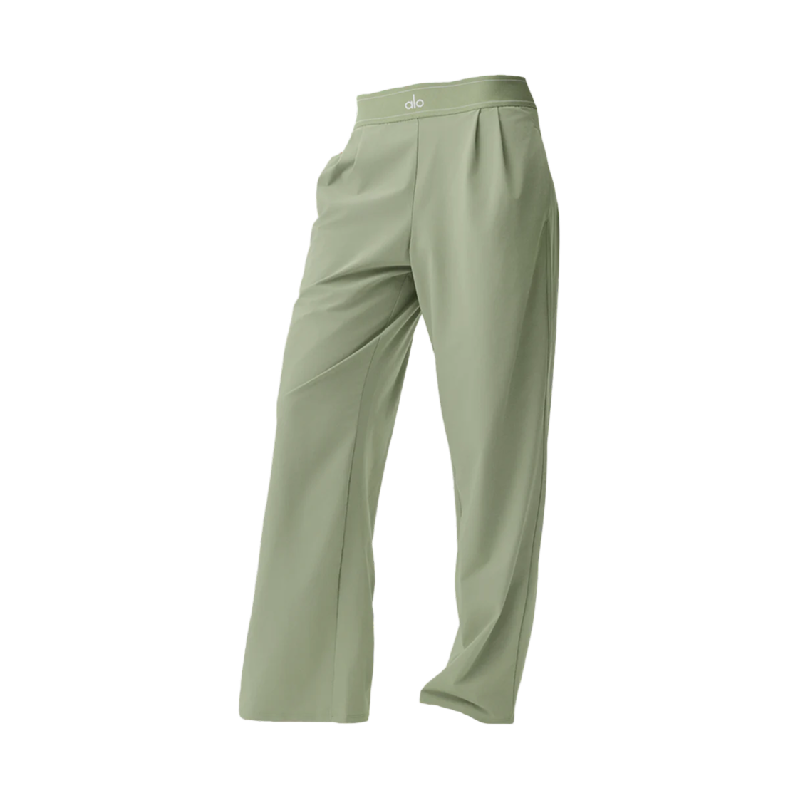 W51432R (W) Alo Yoga Regular Suit Up Trousers Dune Grass