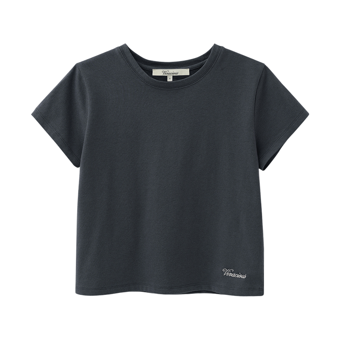 VV62TS04CH VIVACIOUS Dua Cool Basic Tee CHARCOAL