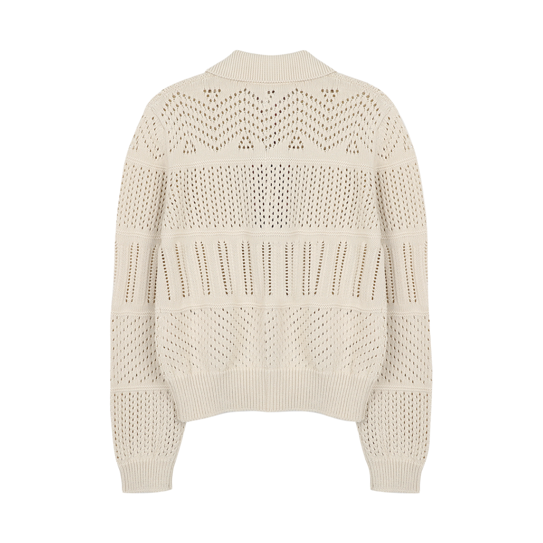 (W) 막스마라 스튜디오 에스포스토 코튼 블렌드 니트 가디건 베이지((W) Max Mara Studio Esposto Cotton Blend Knit Cardigan Beige) - 2