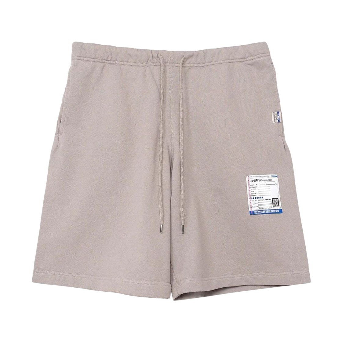 I12SP504-LIGHTGREY Maison Mihara Yasuhiro French Terry Easy Shorts Light Grey