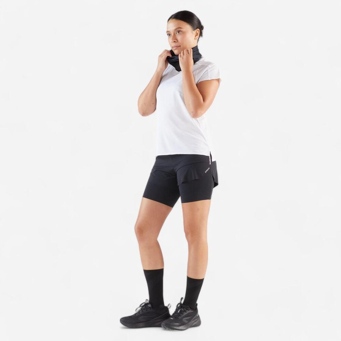 데카트론 러닝 다용도 넥워머 헤드밴드 블랙(Decathlon Running Multi-purpose Neck Warmer Headband Black) - 9