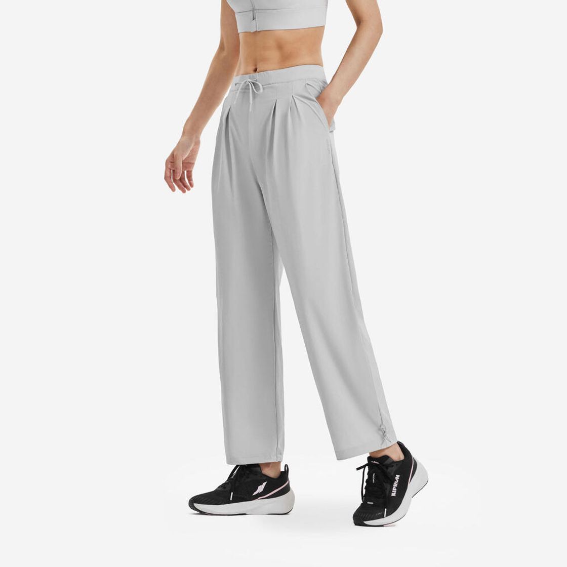 데카트론 여성 러닝 바지 런 드라이 쿨링 500 실버 그레이(Decathlon Women's Running Pants Run Dry Cooling 500 Silver Grey) - 7