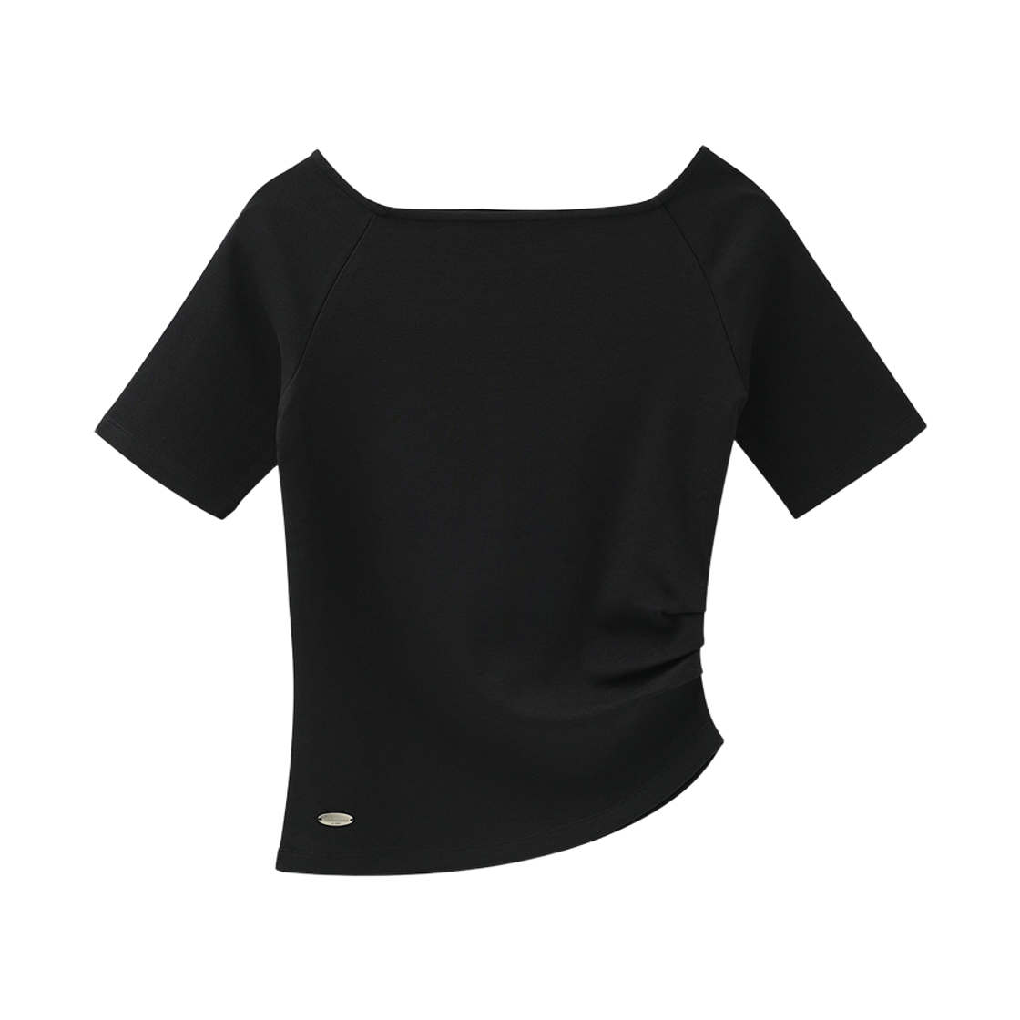 VV62TS02BK VIVACIOUS Eloi Basic Cotton tee BLACK