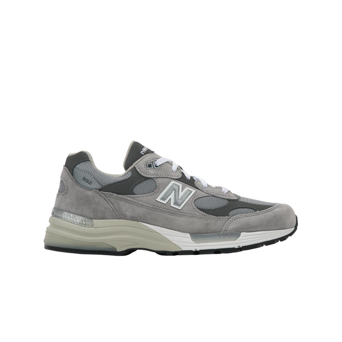 뉴발란스 992 메이드 인 USA 코어 그레이 실버 메탈릭(New Balance 992 Made in USA Core Grey Silver Metallic)