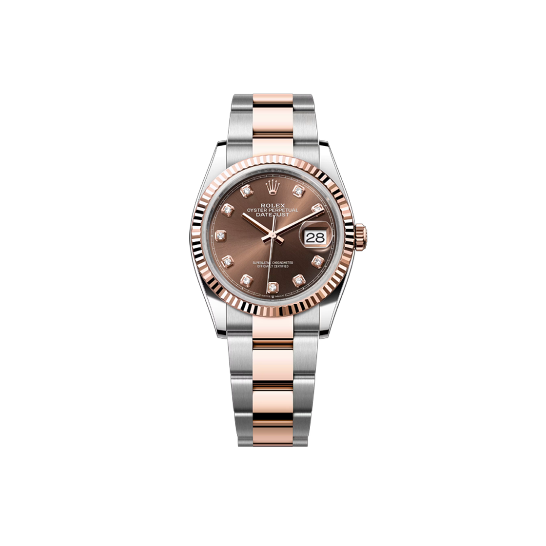 ITWBO63FVCUO Rolex Datejust Chocolate 10P Oyster