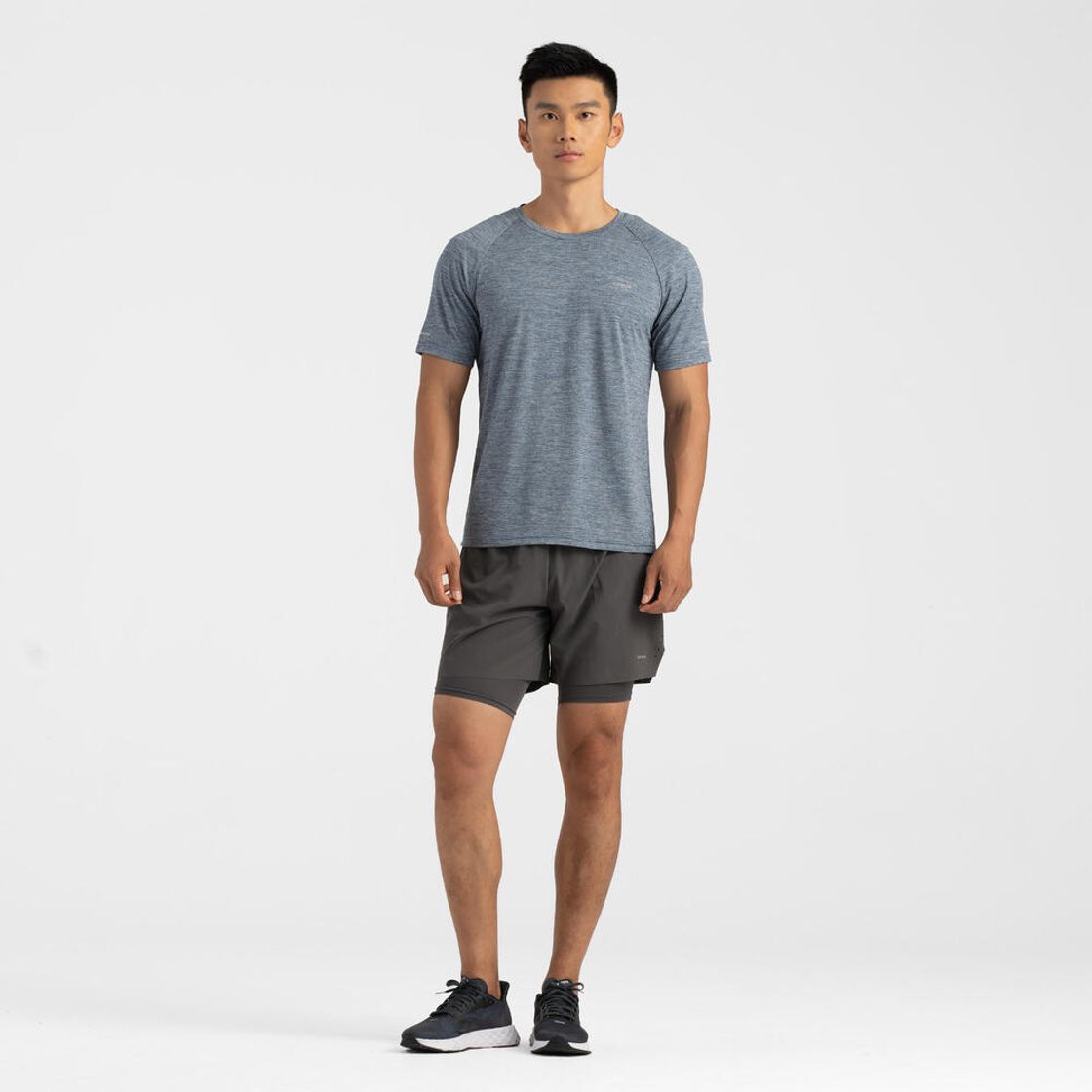 데카트론 남성 러닝 반팔 티 런 드라이 쿨링 500 블루(Decathlon Men's Running Short Sleeve T-Shirt Run Dry Cooling 500 Blue) - 6