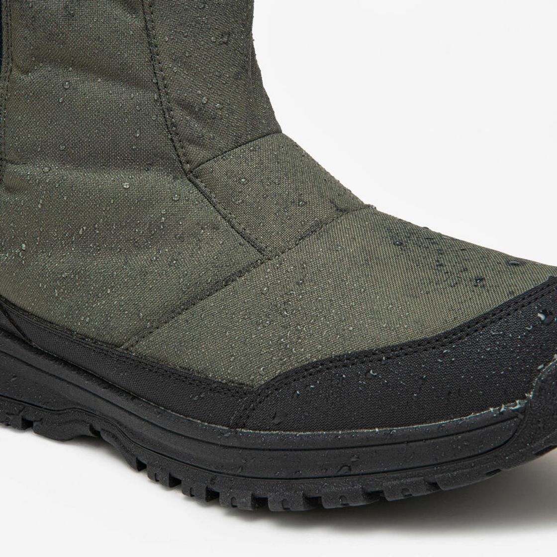 데카트론 남성 하이킹 방한방수 장목 지퍼 부츠 NH100 WP 애쉬 카키 브라운(Decathlon Men's Winter Waterproof High Zip Hiking Boots NH100 WP Ash Khaki Brown) - 4