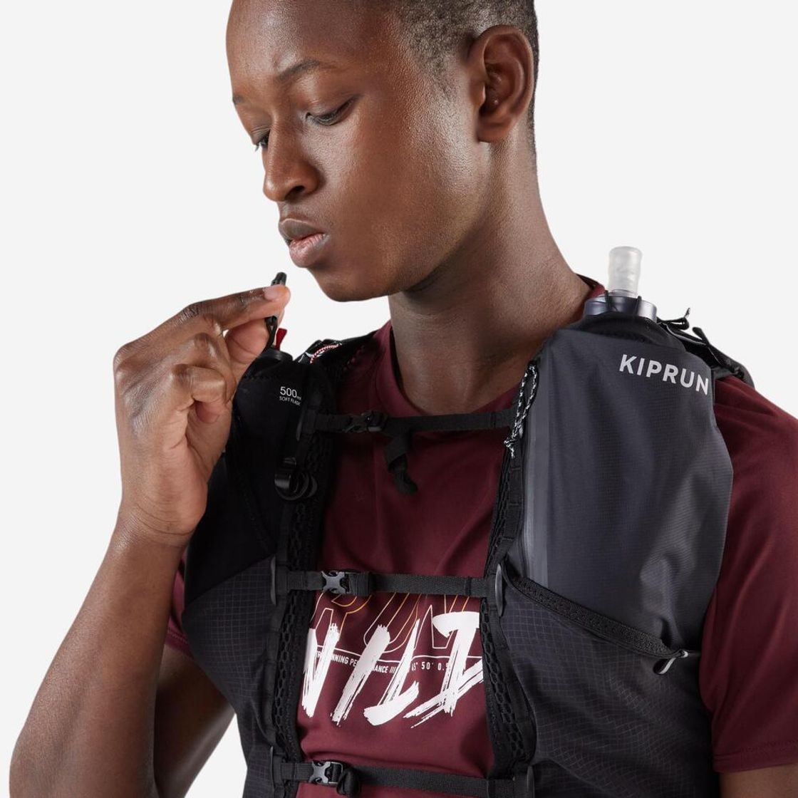 데카트론 트레일 러닝 백 15L 울트라 2L 하이드레이션 팩 포함 스모크 블랙(Decathlon Trail Running Bag 15L Ultra Includes 2L Hydration Pack Smoke Black) - 7