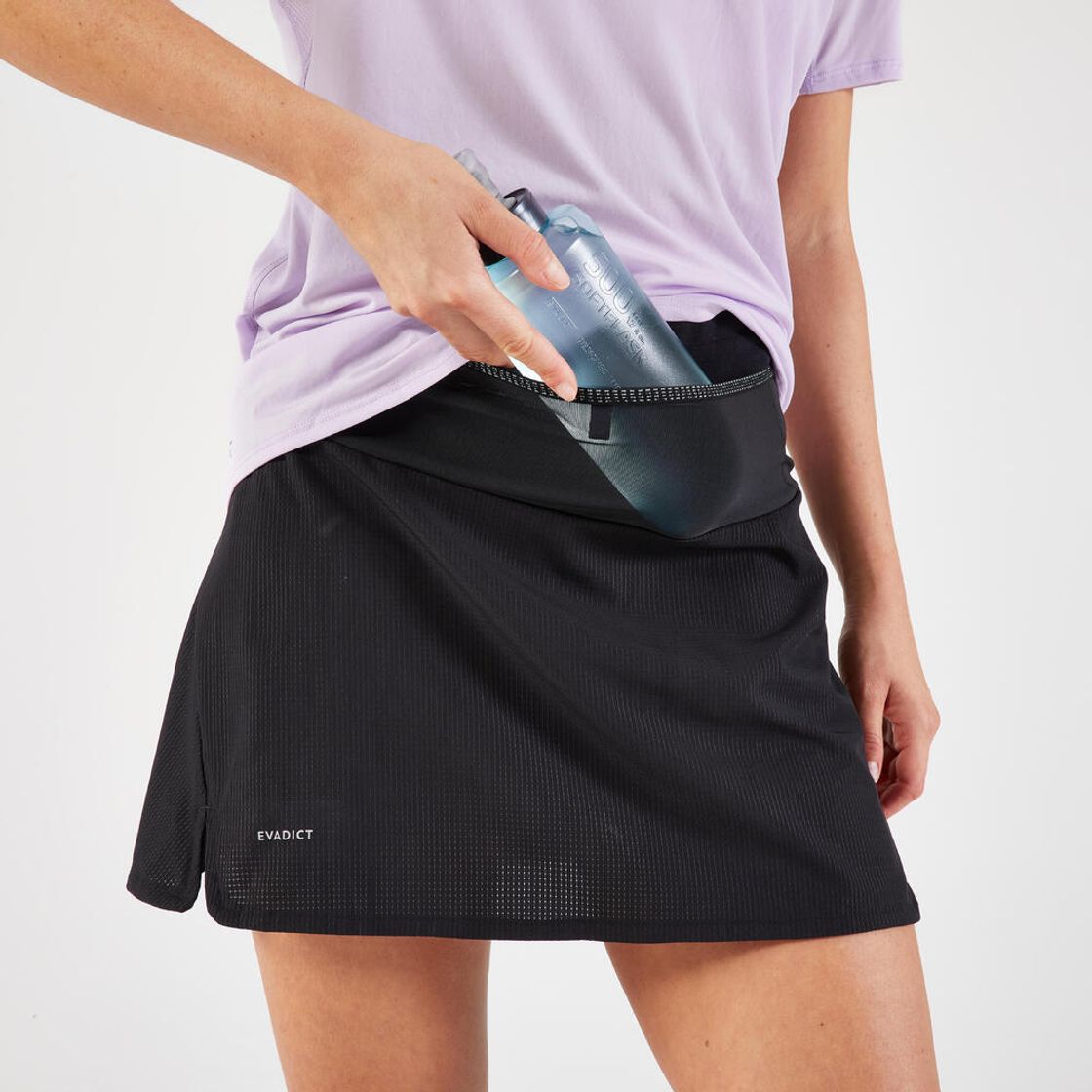 데카트론 여성 13인치 트레일 러닝 치마 바지 스모크 블랙(Decathlon Women's 13-inch Trail Running Skort Smoke Black) - 7