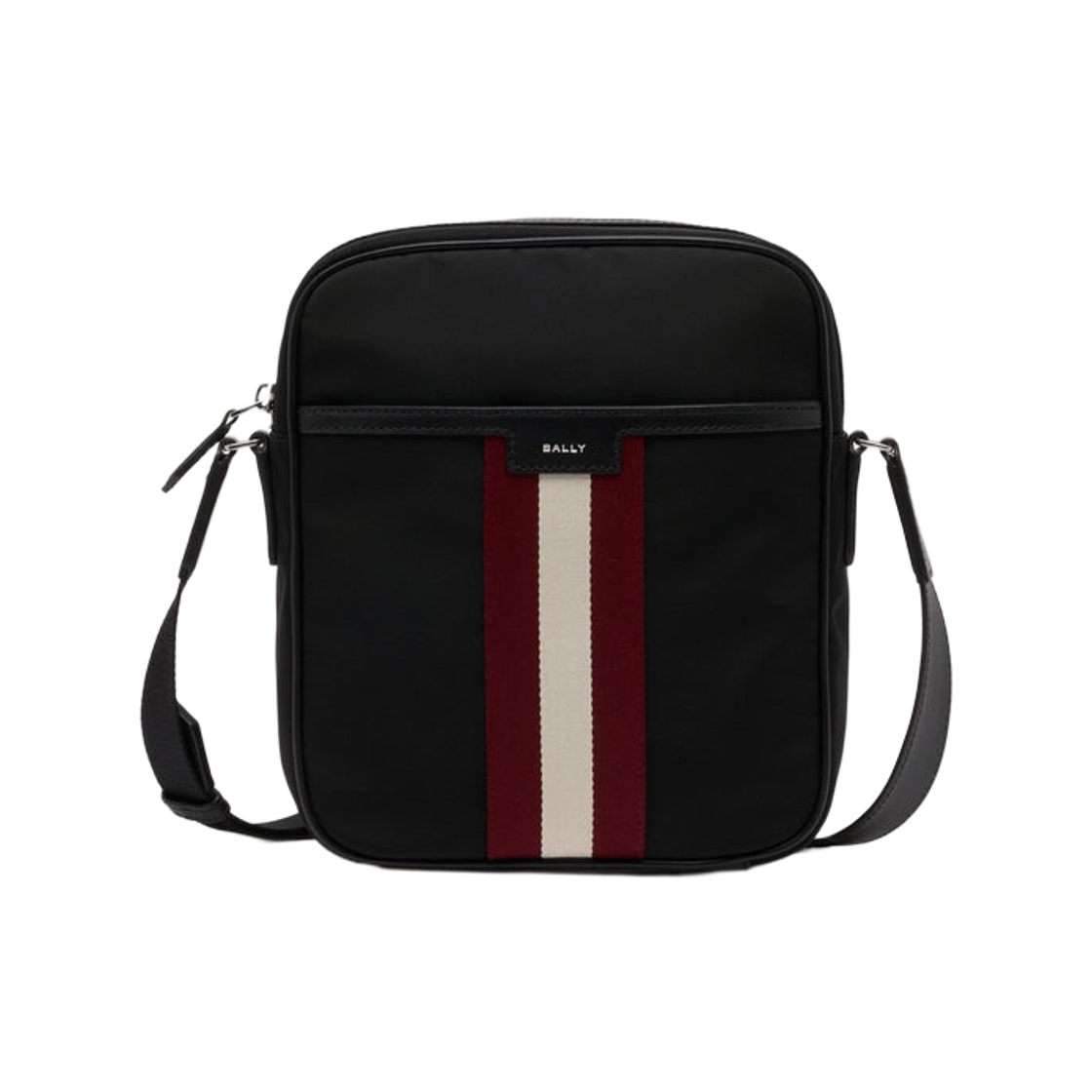 발리 코드 나일론 크로스바디백 블랙(Bally Code Crossbody Bag in Nylon Black) - 1
