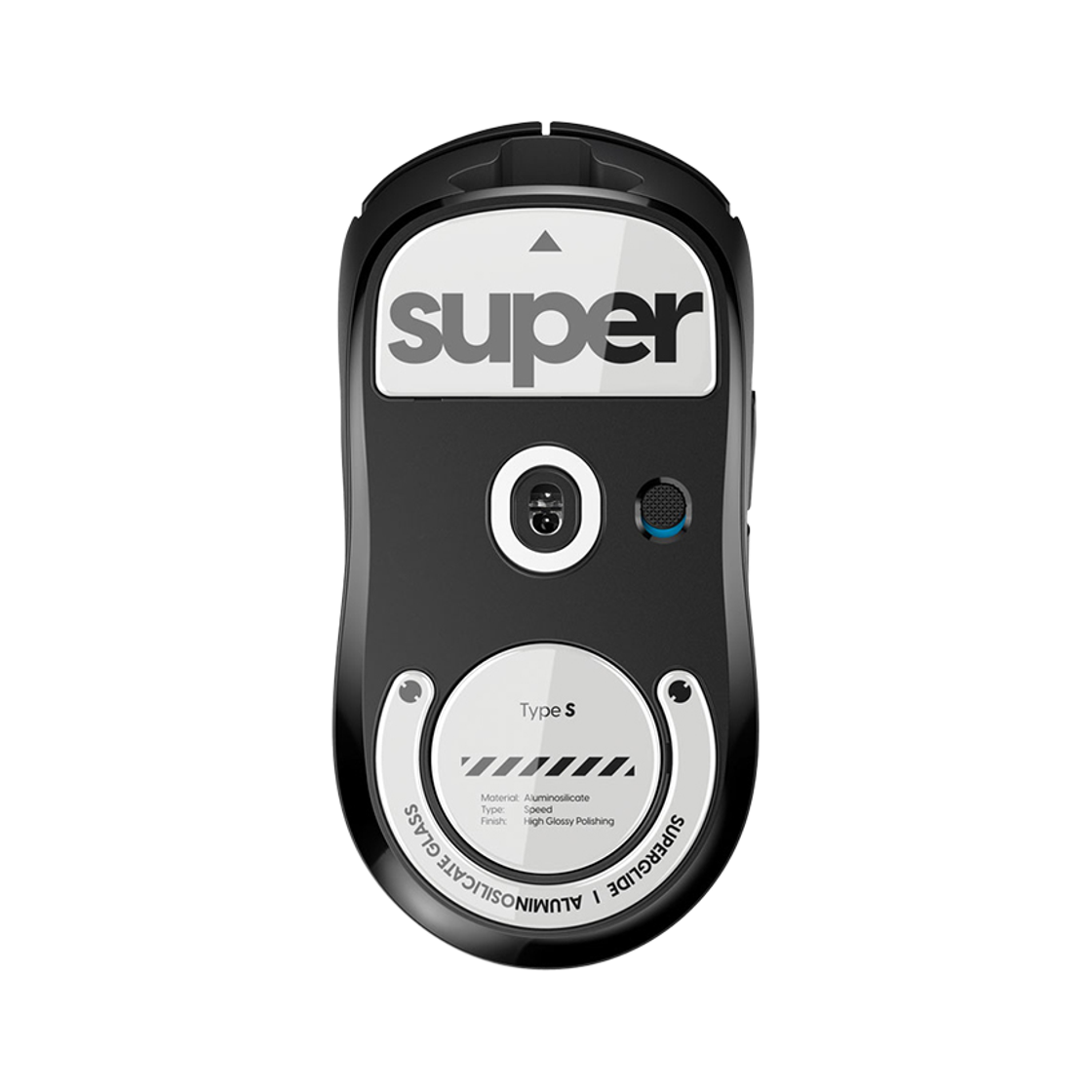 펄사 로지텍 GPRO X 슈퍼라이트 전용 슈퍼글라이드 유리 마우스피트 화이트색상 Type-S 유광(Pulsar Superglide for Logitech GPro Superlight [White]) - 2