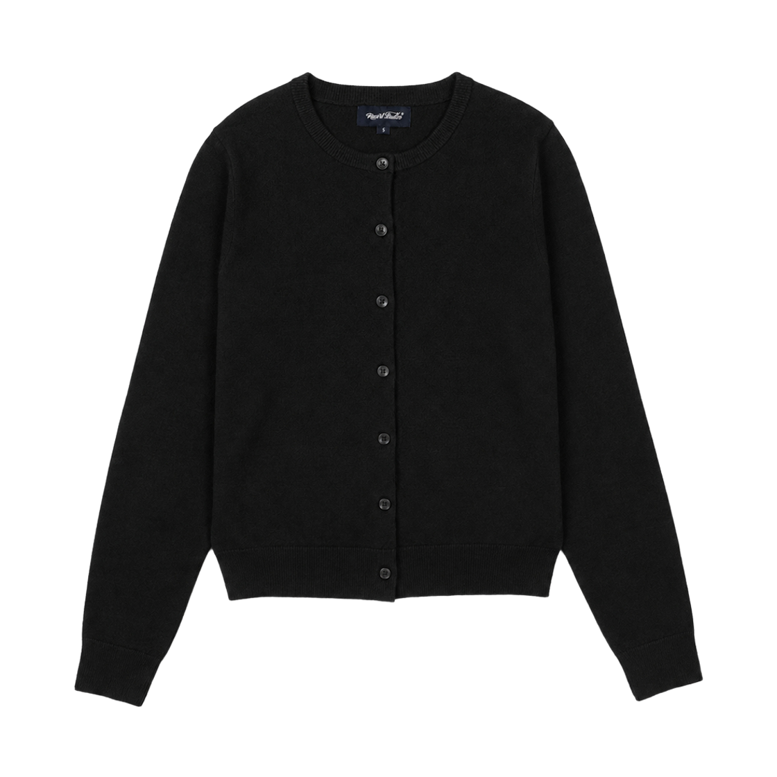 Clothes03 NUART STUDIO Women's Layer Cropped Cardigan Black