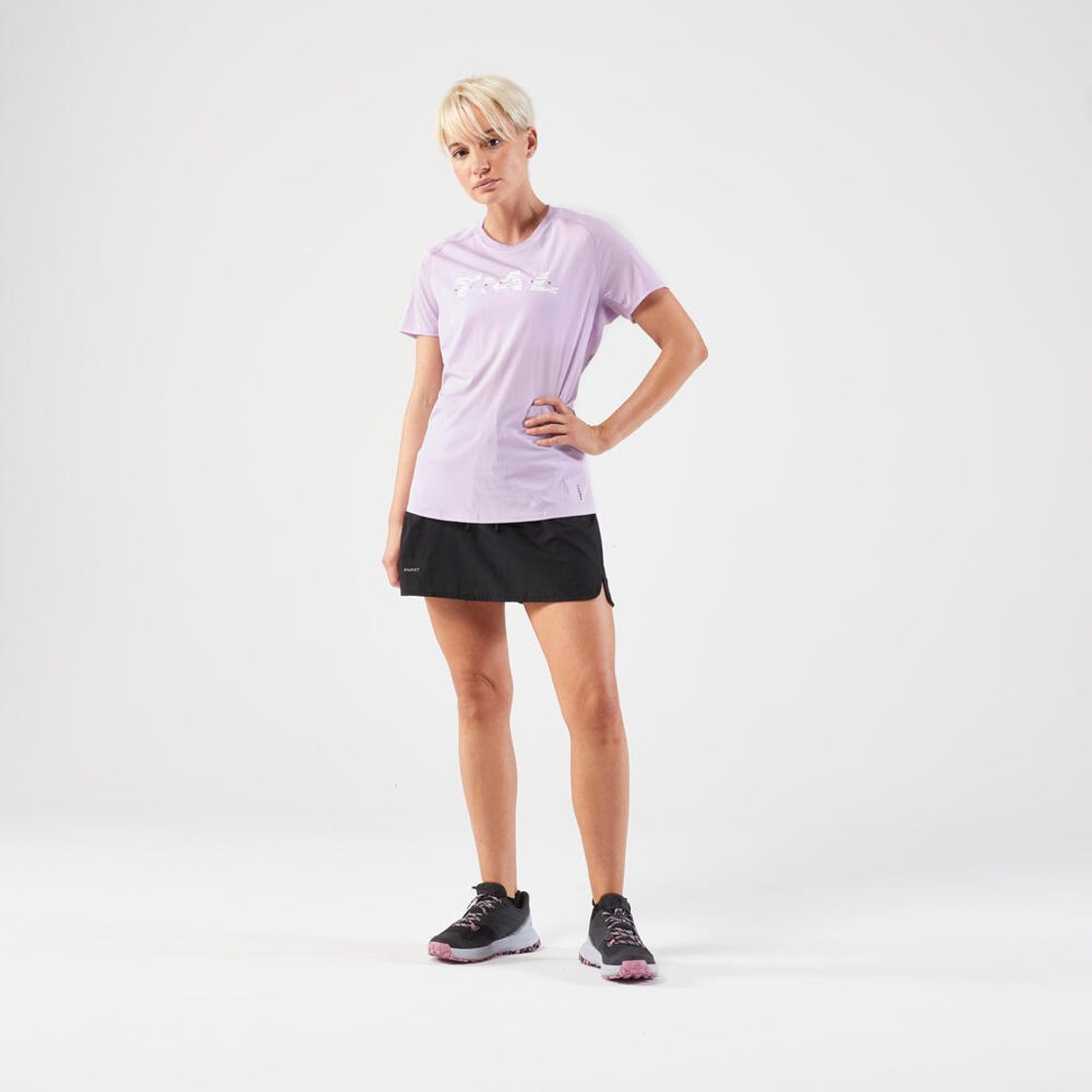 데카트론 여성 13인치 트레일 러닝 치마 바지 스모크 블랙(Decathlon Women's 13-inch Trail Running Skort Smoke Black) - 4
