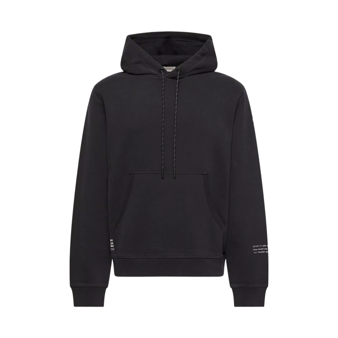 L2-09U-8G00004-89AZJ-999 Moncler x Fragment Logo Cotton Hoodie Black - 26FW