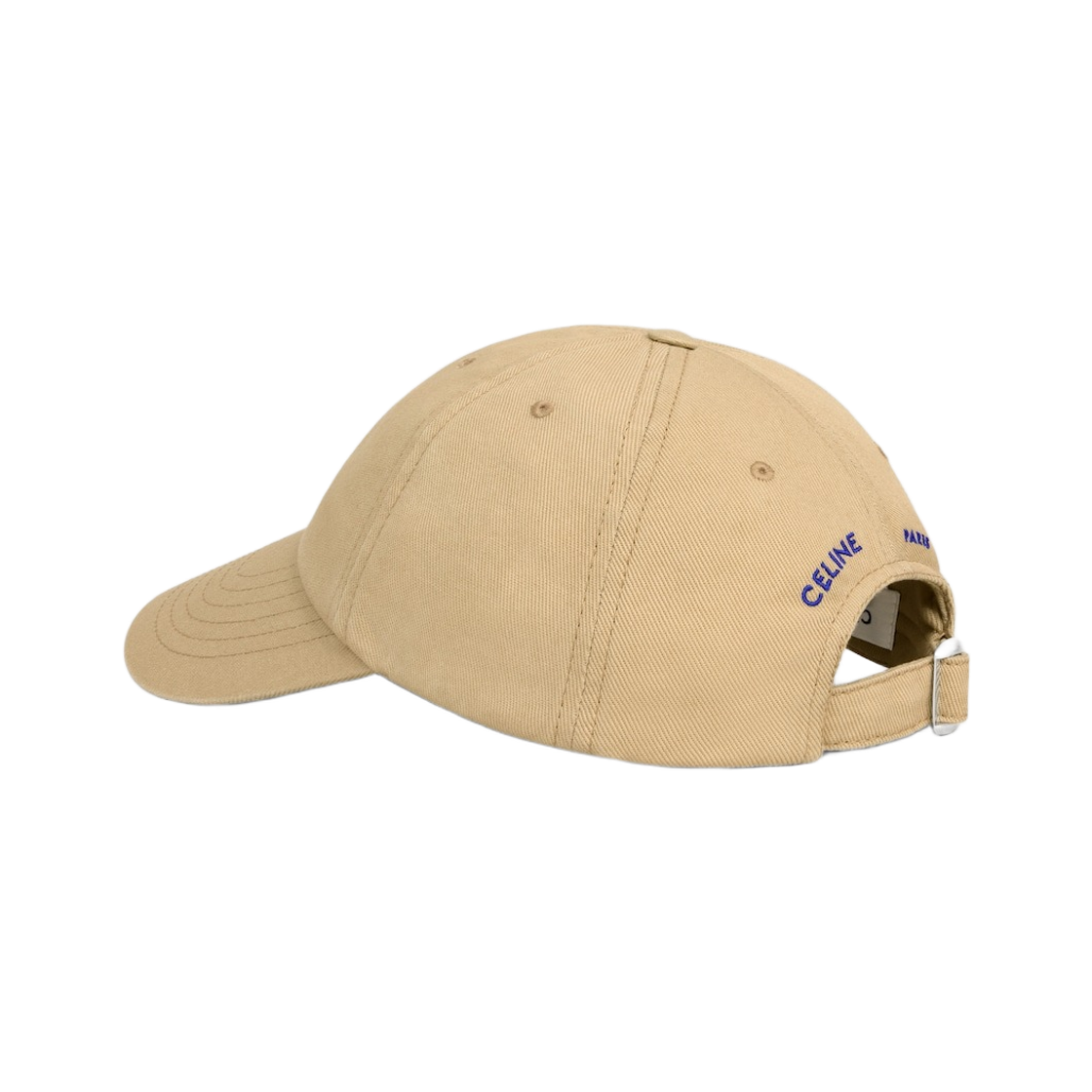 (W) 셀린느 비비안 캡 코튼 트윌 베이지 블루((W) Celine Vivienne Cap in Cotton Twill Beige Blue) - 2