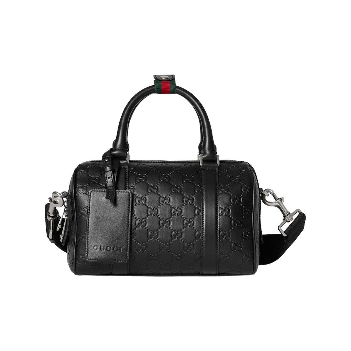 855789-AAFOM-1053 Gucci GG Emblem Small Duffle Bag Black