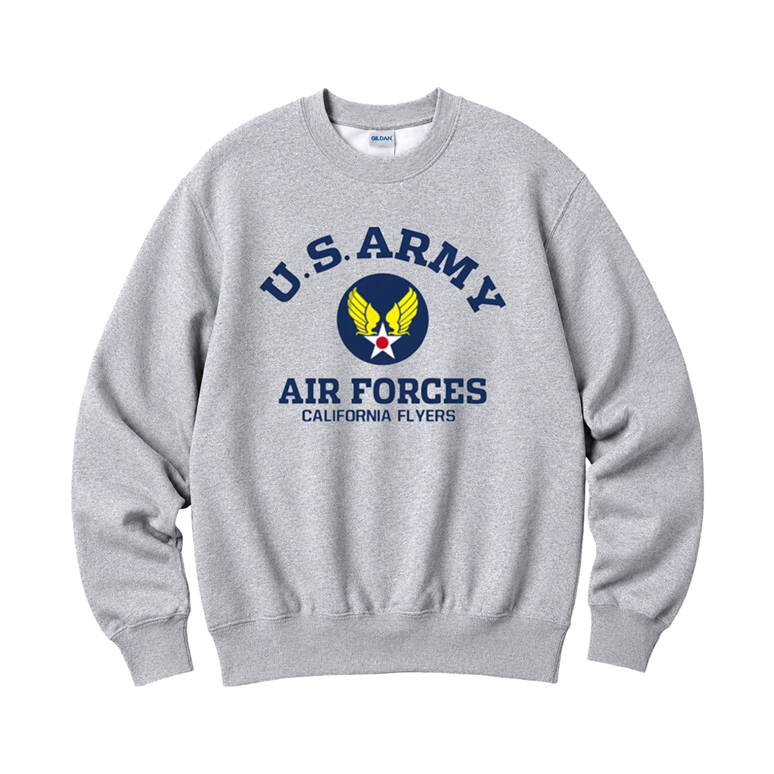 88000_copy Gildan X Vintage Collection US_ARMY Crewneck Sweat shirt Grey