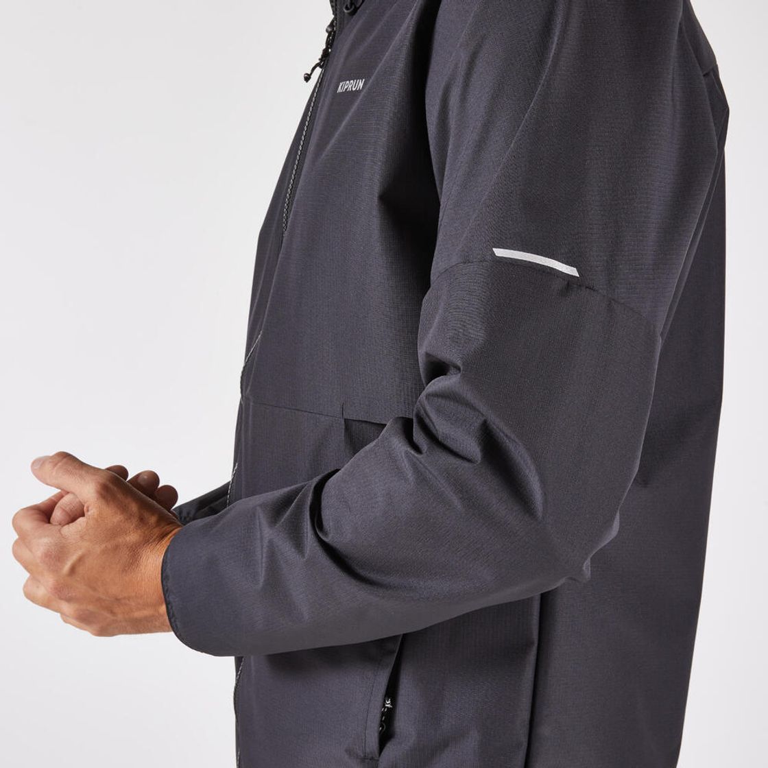 데카트론 남성 러닝 방수 자켓 런 100 스모크 블랙(Decathlon Men's Running Waterproof Jacket Run 100 Smoke Black) - 7