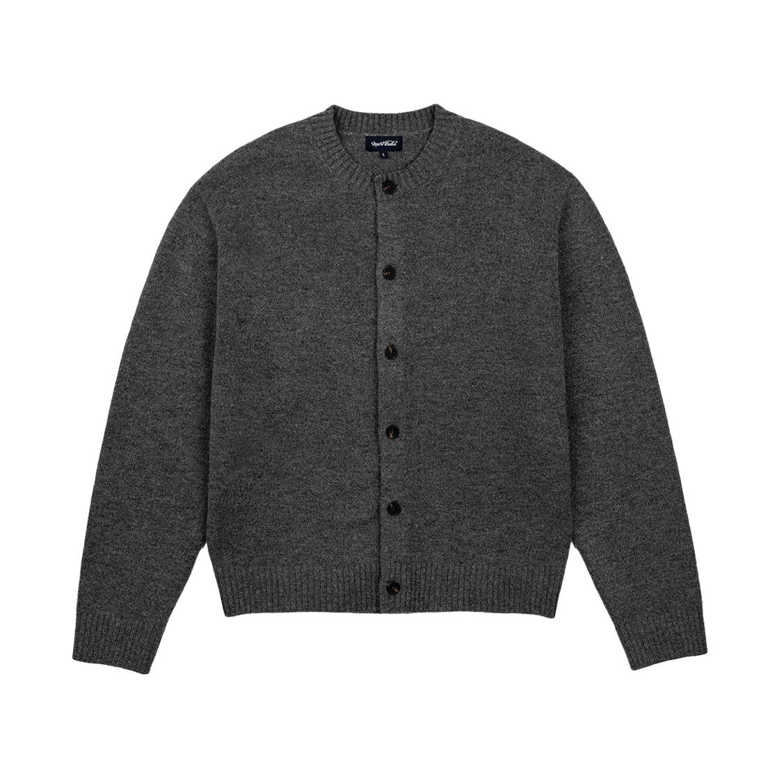 Clothes09 NUART STUDIO Arbo Round Neck Cropped Cardigan Heather Gray