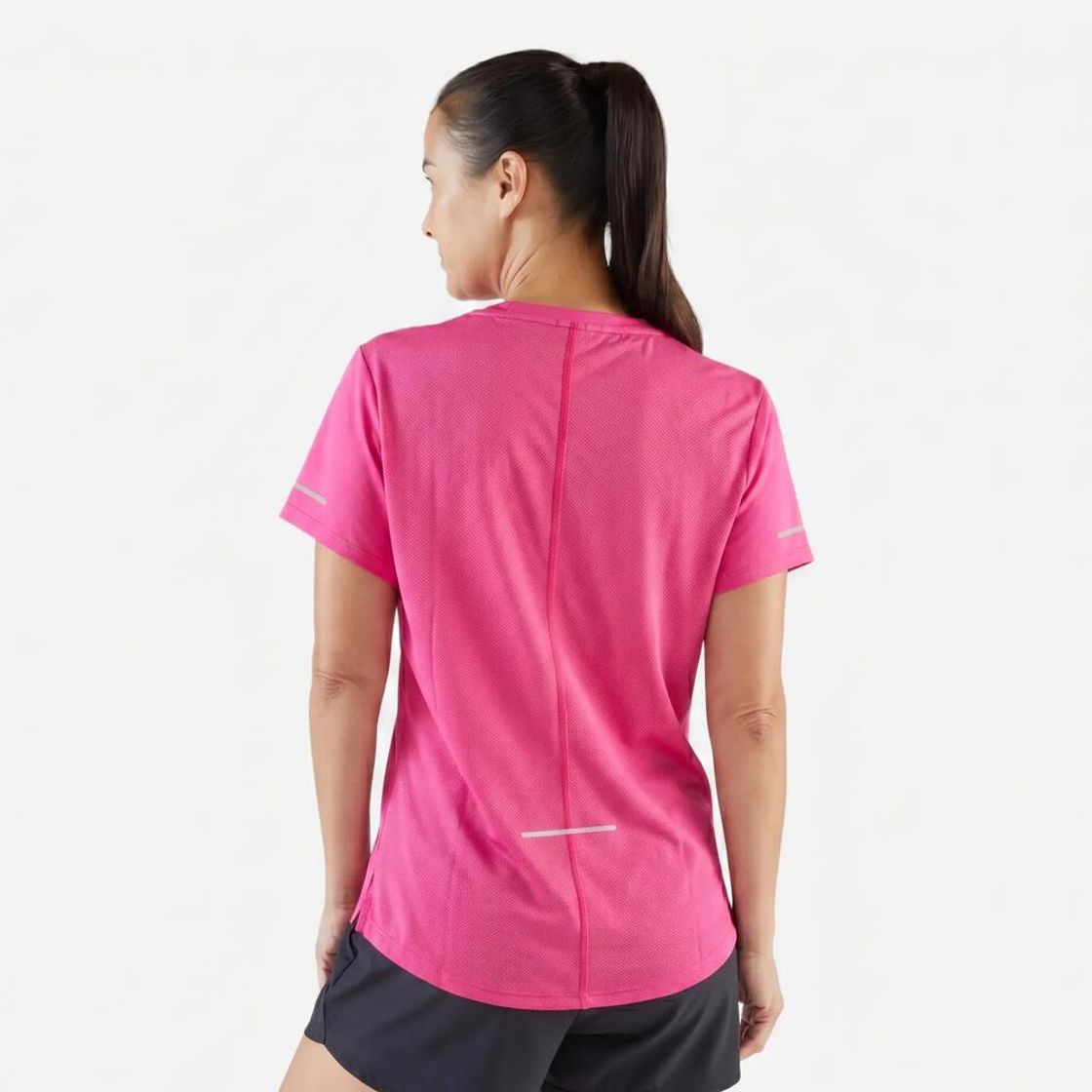 데카트론 여성 러닝 반팔 티 런 드라이 500 푸시아 핑크(Decathlon Women's Running Short Sleeve T-Shirt Run Dry 500 Fuchsia Pink) - 3