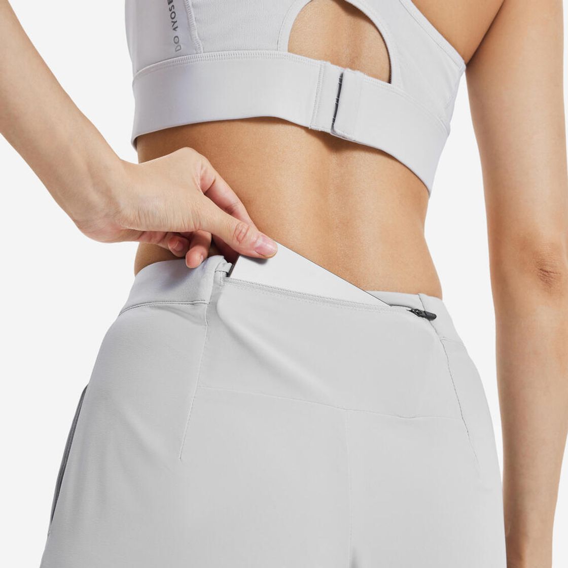 데카트론 여성 러닝 바지 런 드라이 쿨링 500 실버 그레이(Decathlon Women's Running Pants Run Dry Cooling 500 Silver Grey) - 4