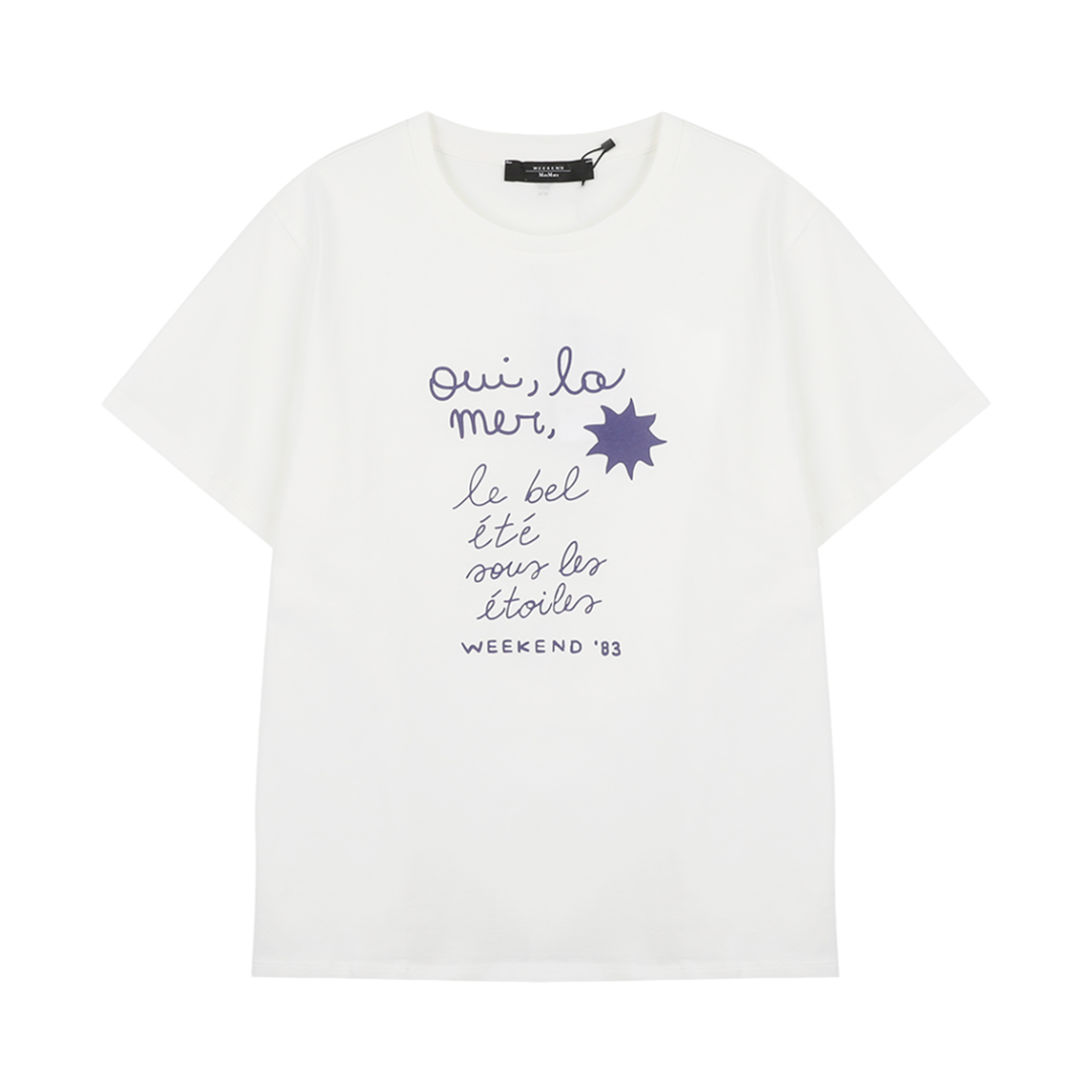 PANTERA-001 (W) Weekend Max Mara Pantera Cotton T-Shirt White