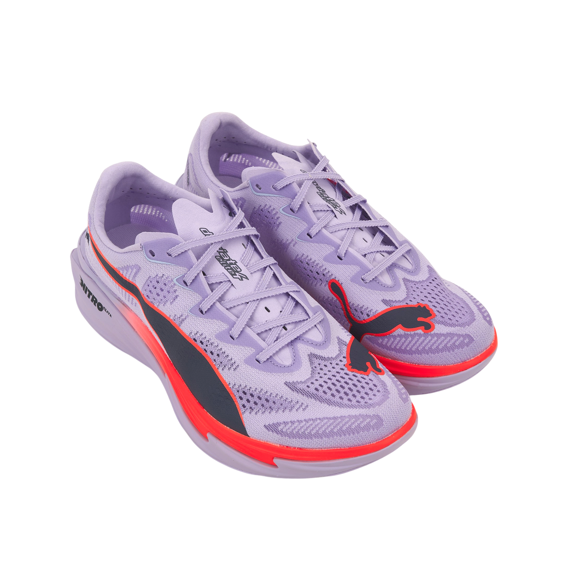 푸마 디비에이트 나이트로 엘리트 4 라이트 라벤더 울트라 레드 인키 뎁스(Puma Deviate Nitro Elite 4 Light Lavender Ultra Red Inky Depths) - 4