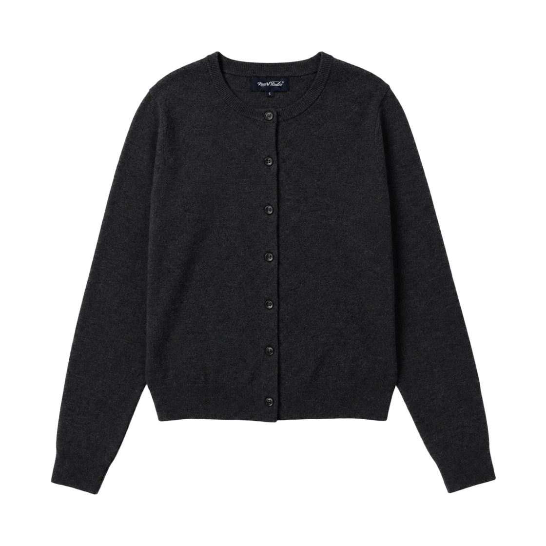 Clothes05 NUART STUDIO Women's Layer Cropped Cardigan Charcoal Gray