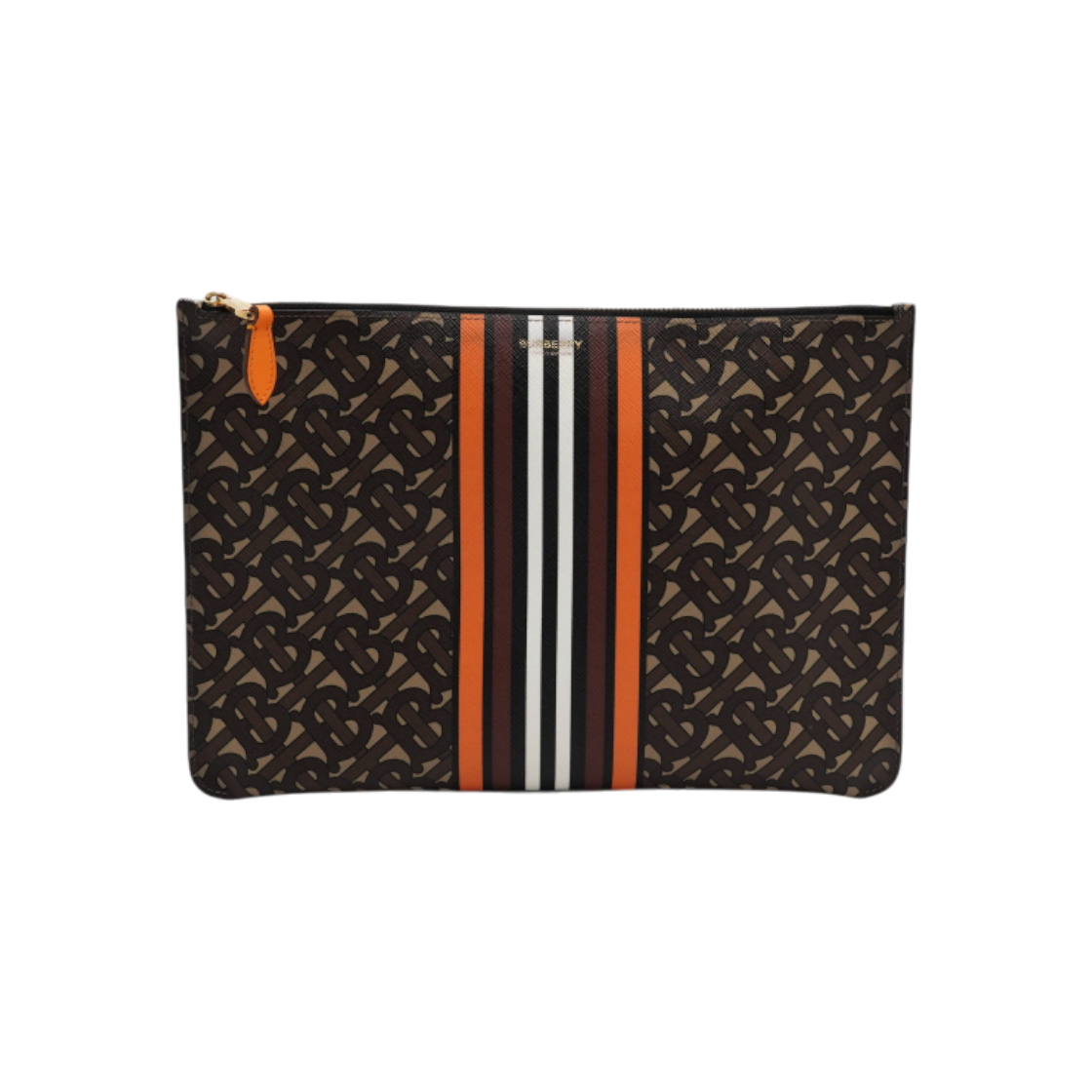 ITVRFK8RHLU8 Burberry TB Canvas Stripe Zip Clutch Bag