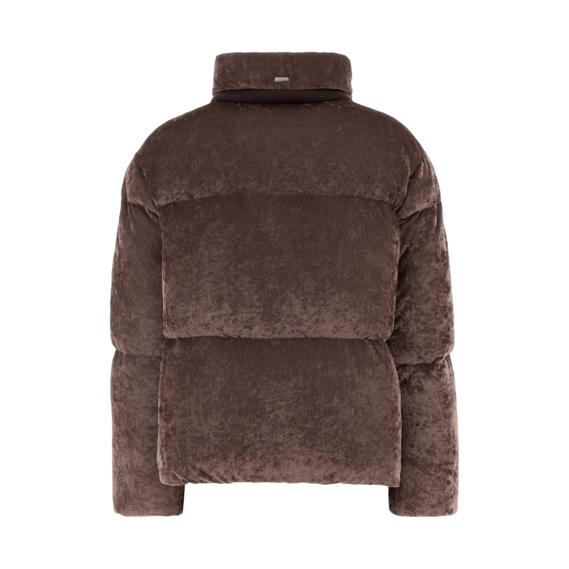 (W) 에르노 오베르진 스트레치 벨벳 다운 자켓 다크 초콜릿((W) Herno Aubergine Stretch Velvet Down Jacket Dark Chocolate) - 2