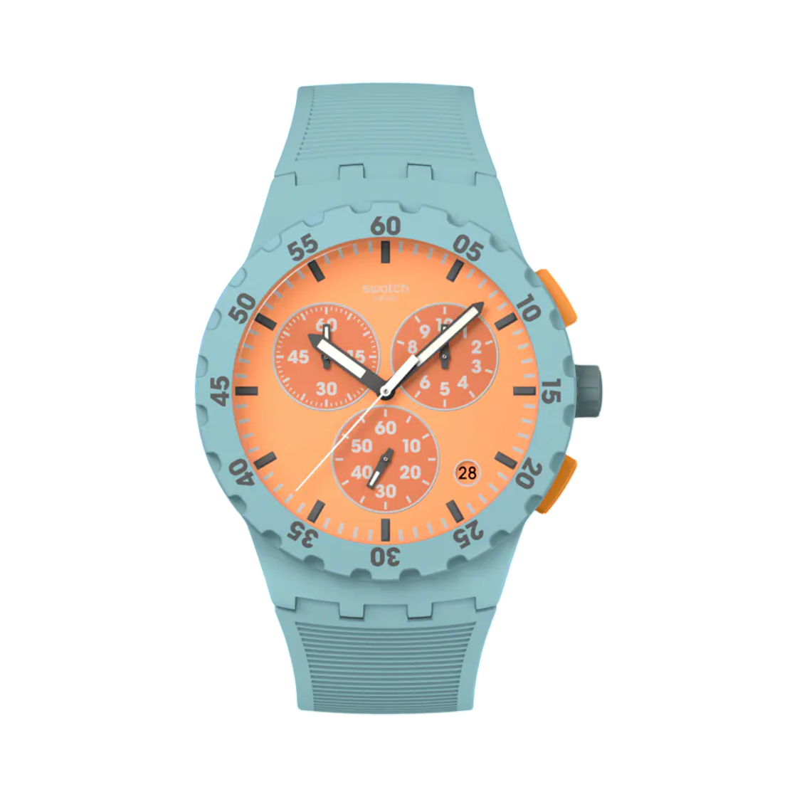 SUSL401 Swatch Juicy Apricot Light Green Orange