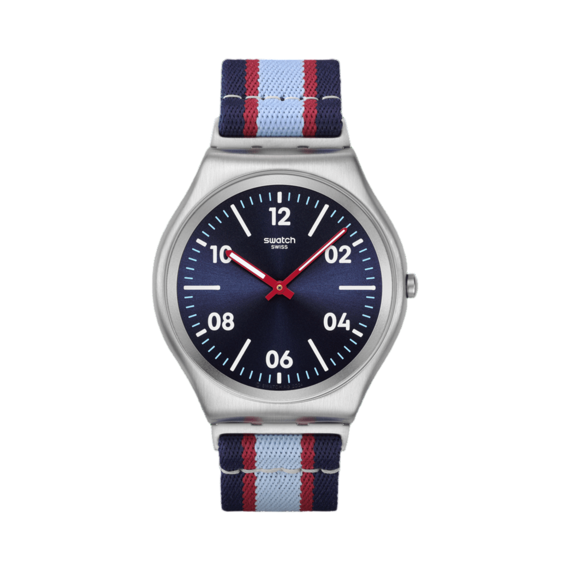 SS07S148 Swatch Beside The Sea Dark Blue Burgundy Light Blue