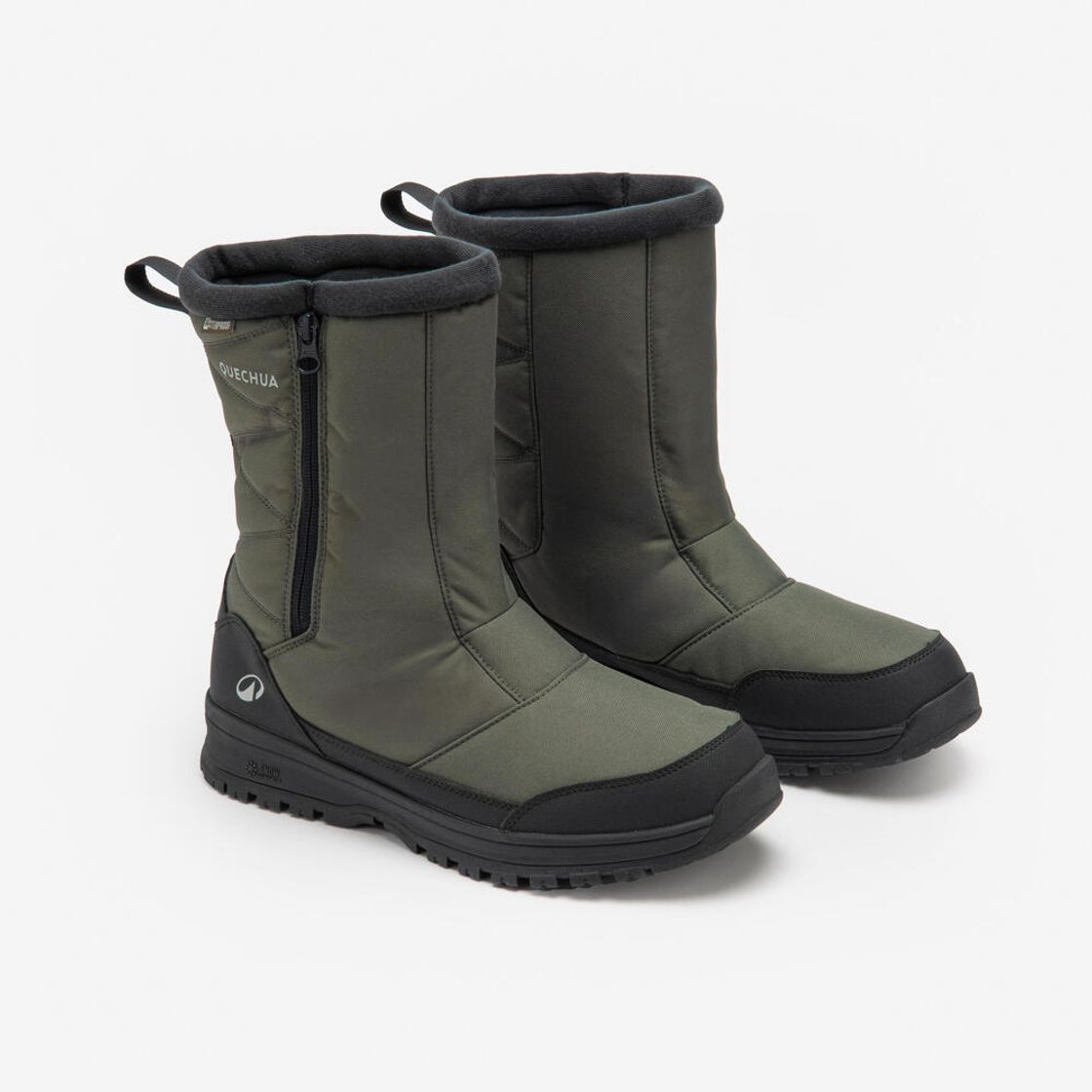 데카트론 남성 하이킹 방한방수 장목 지퍼 부츠 NH100 WP 애쉬 카키 브라운(Decathlon Men's Winter Waterproof High Zip Hiking Boots NH100 WP Ash Khaki Brown) - 7