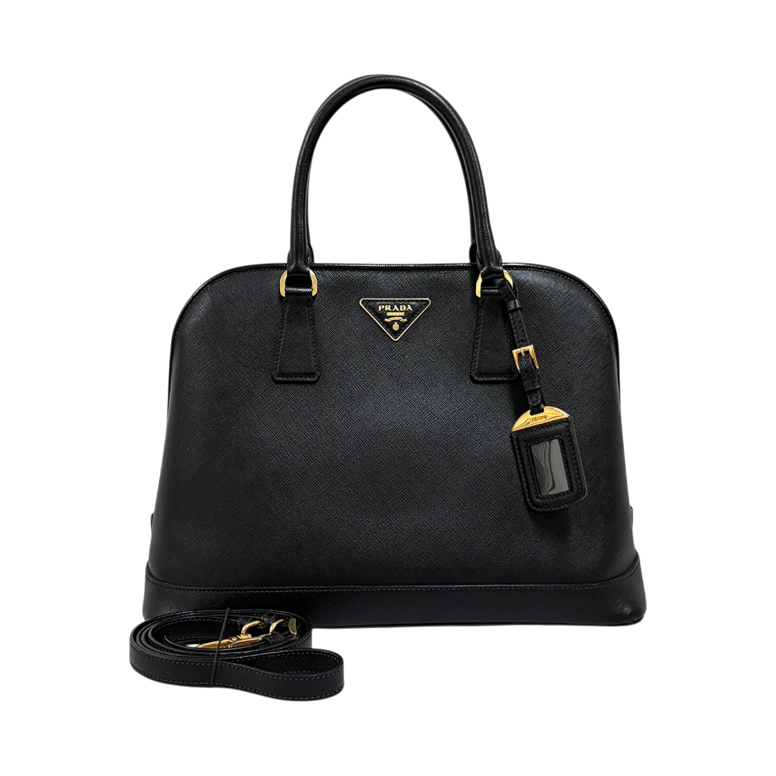ITH4F8B38GQO Prada Saffiano Lux Tote Bag Black