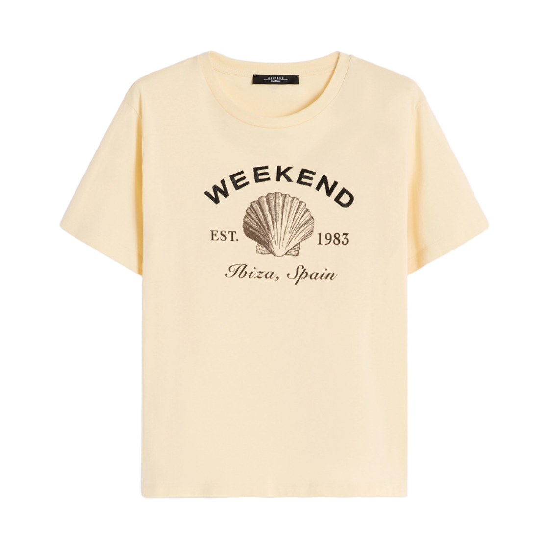 BORA-002 (W) Weekend Max Mara Bora Cotton T-Shirt Light Yellow