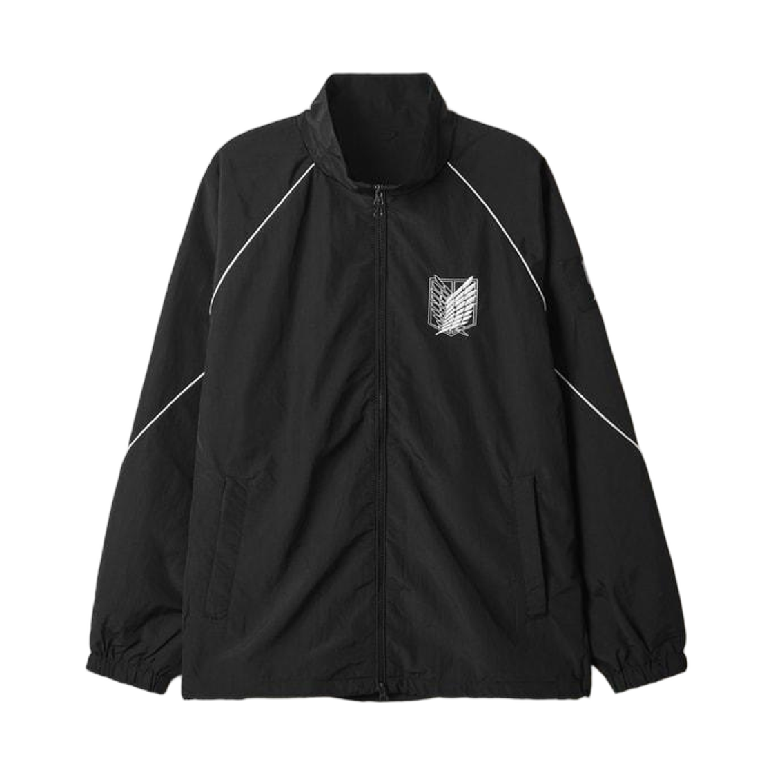 SPJJG49U01 Spao x Attack on Titan Windbreaker Black