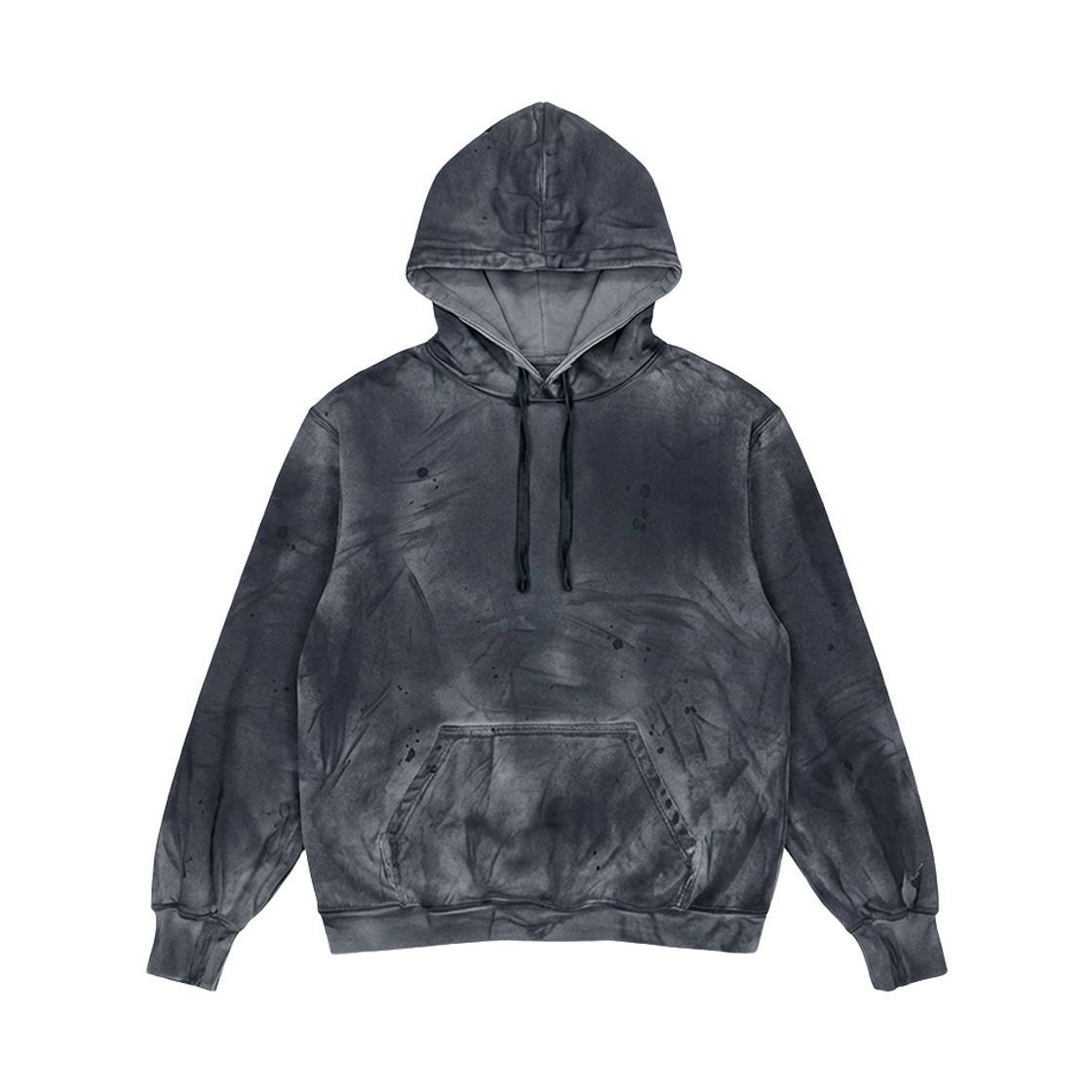 비엘알 이레귤러 워시드 스웨트 후디 그레이(BLR Irregular Washed Sweat Hoodie Grey)