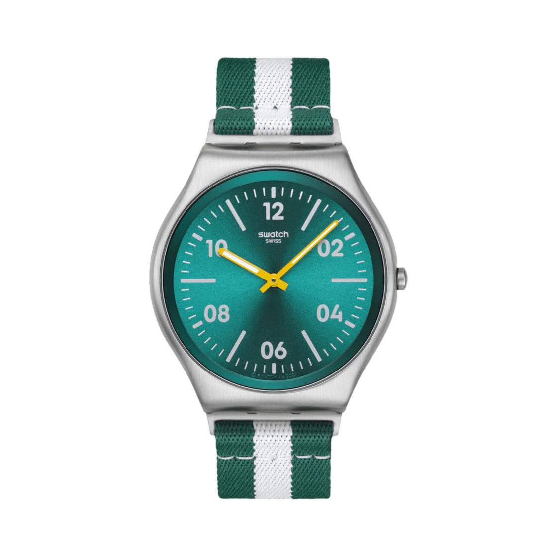 SS07S149 Swatch Casual Stripe Green White