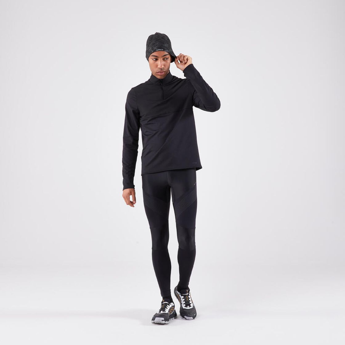 데카트론 러닝 비니 웜 플러스 스모크 블랙(Decathlon Running Beanie Warm+ Smoke Black) - 6