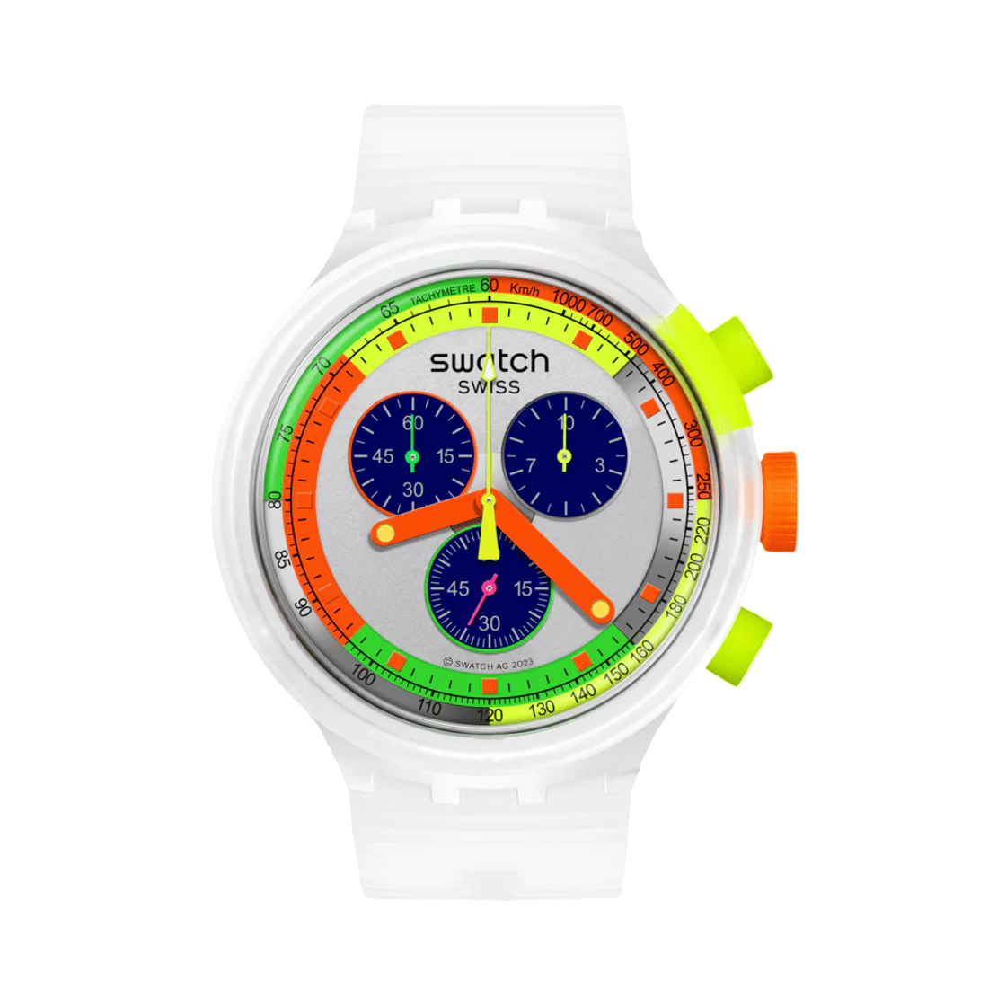 SB02K100 Swatch Neon Jelly White