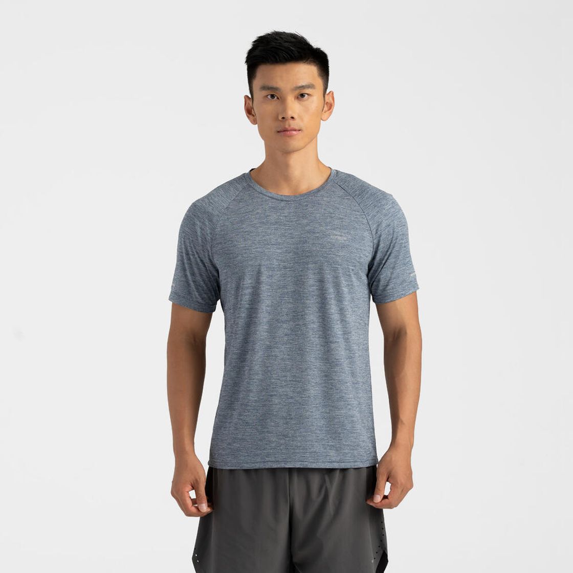 데카트론 남성 러닝 반팔 티 런 드라이 쿨링 500 블루(Decathlon Men's Running Short Sleeve T-Shirt Run Dry Cooling 500 Blue) - 2