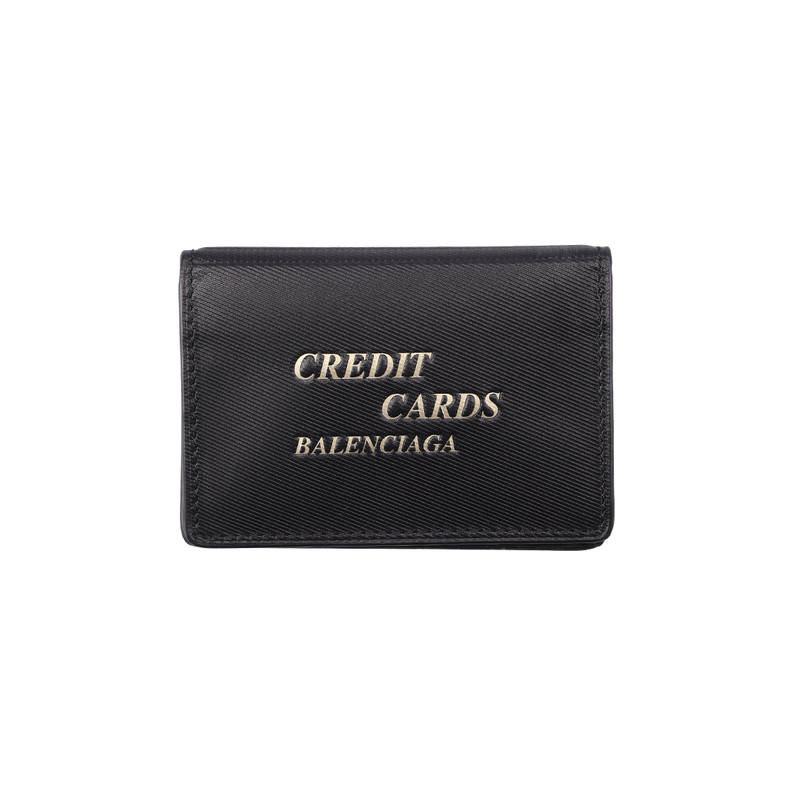 ITL5IGQW734W Balenciaga Leather Card Wallet Black