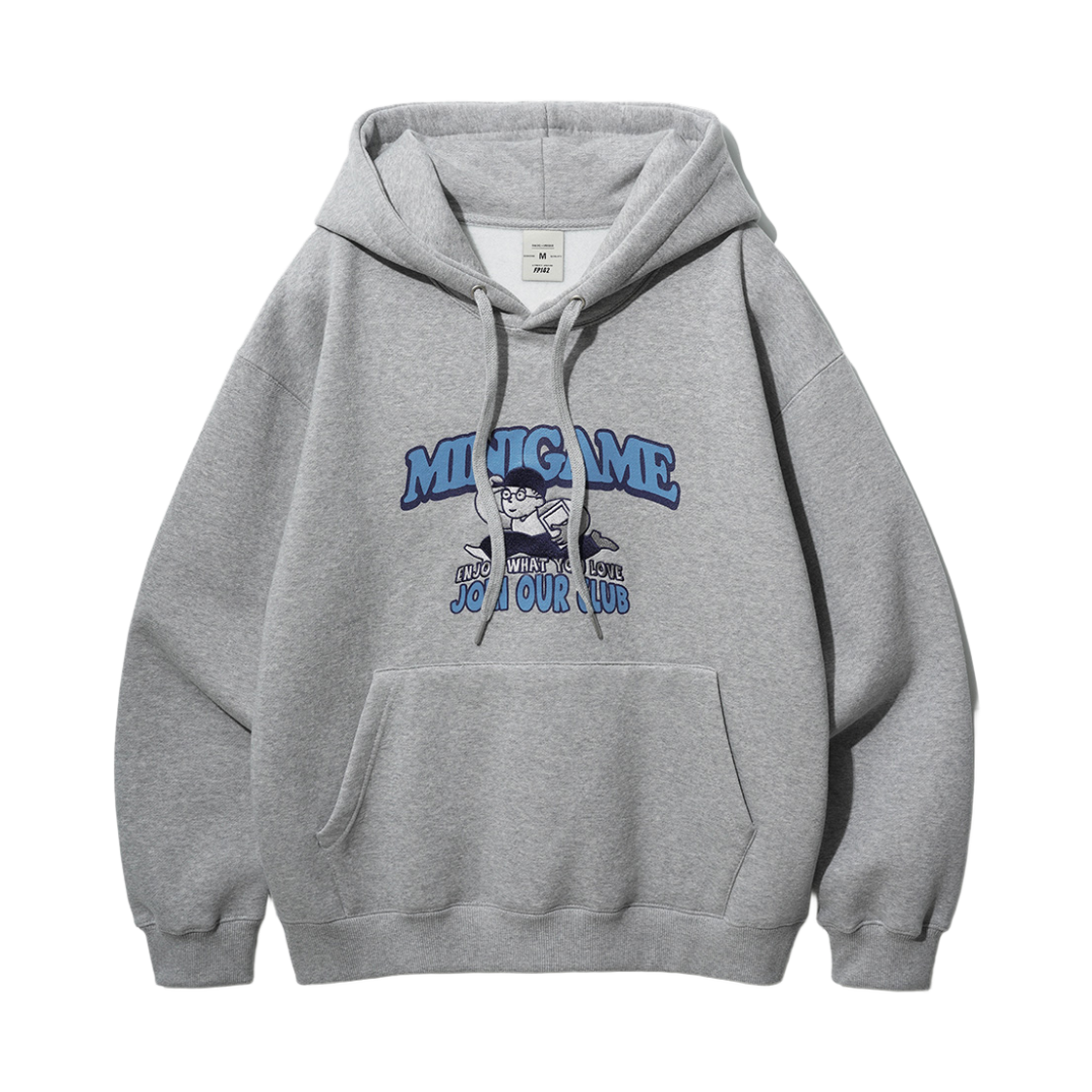 YKHD1336_gray_29 FP142 Hobbyclub minigame hood t-shirt gray YKHD1336