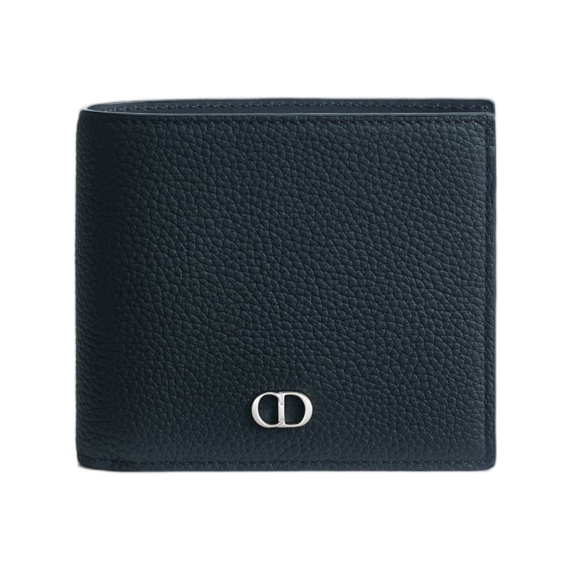 2ICBH096IDC-H56E Dior CD Icon Bifold Wallet Grained Calfskin Navy Blue